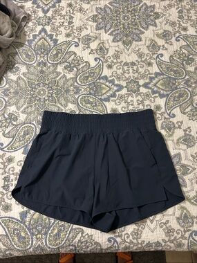 Old Navy Navy Athletic Running Shorts with Elastic Waistband